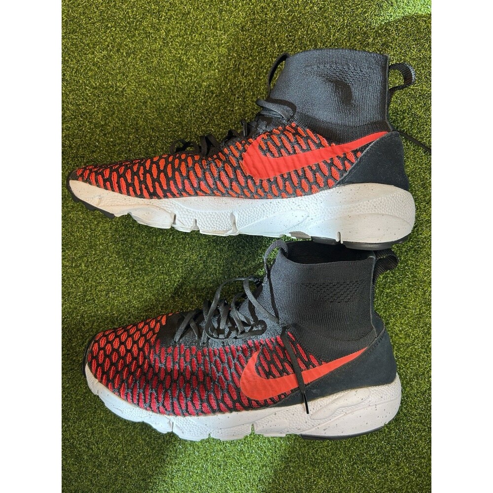 Nike Air Footscape Magista Flyknit Black Gym Red Shoes Men Size 11.5 816560-002